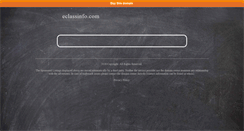 Desktop Screenshot of eclassinfo.com