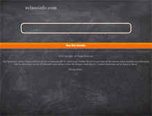 Tablet Screenshot of eclassinfo.com